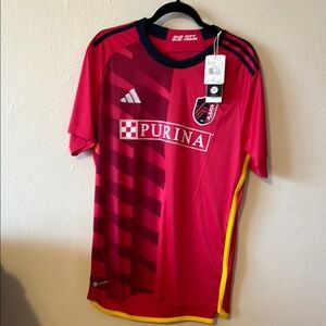 Adidas Red Soccer Jersey